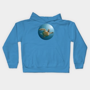 Turtle Digital Painting Kids Hoodie